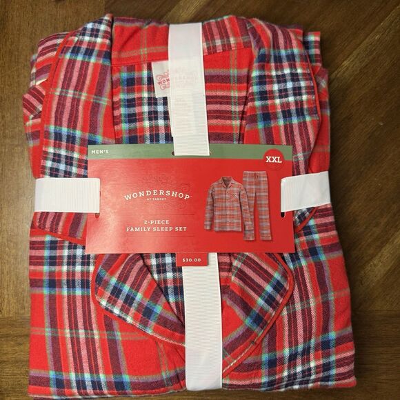 Target Santa Workshop Men’s Christmas Pajama Set XXL NWT red plaid - Picture 1 of 2